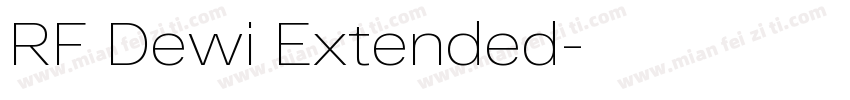 RF Dewi Extended字体转换